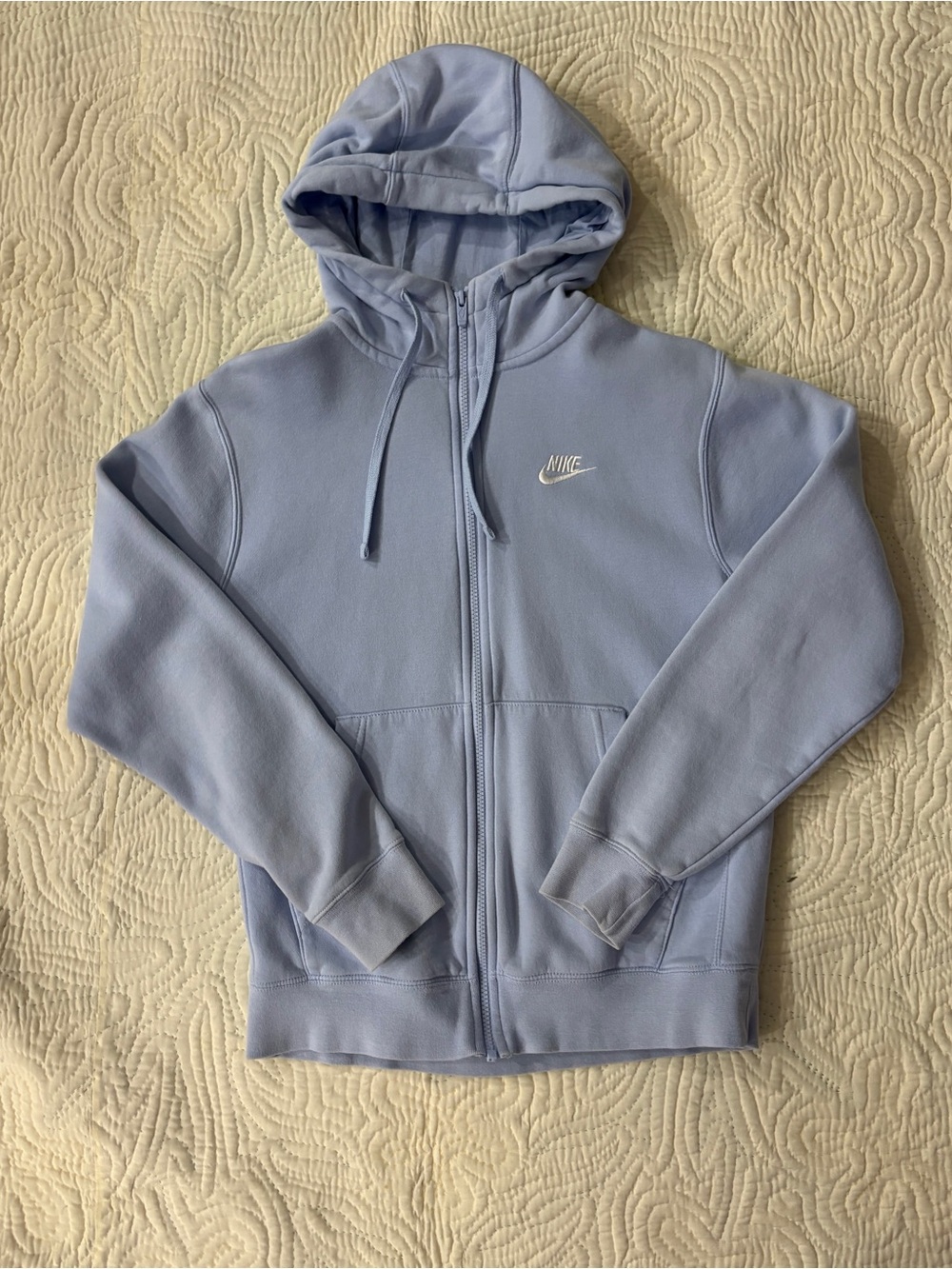 Baby Blue Nike Zip-up jacket